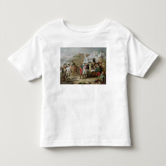 Camiseta De Bebé Bosquejo para la batalla de Yorktown (Anverso)