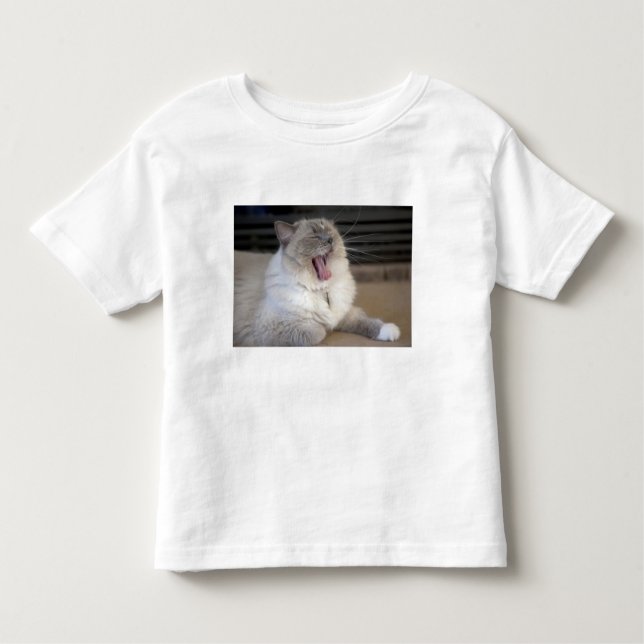 Camiseta De Bebé Bostezo del gato de la mascarada de Neva (Anverso)