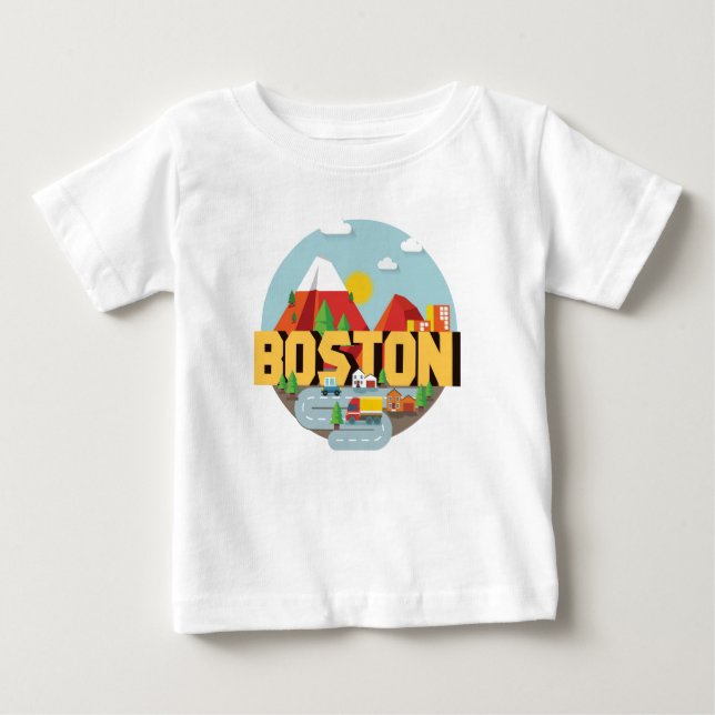 Camiseta De Bebé Boston As A Destination (Anverso)