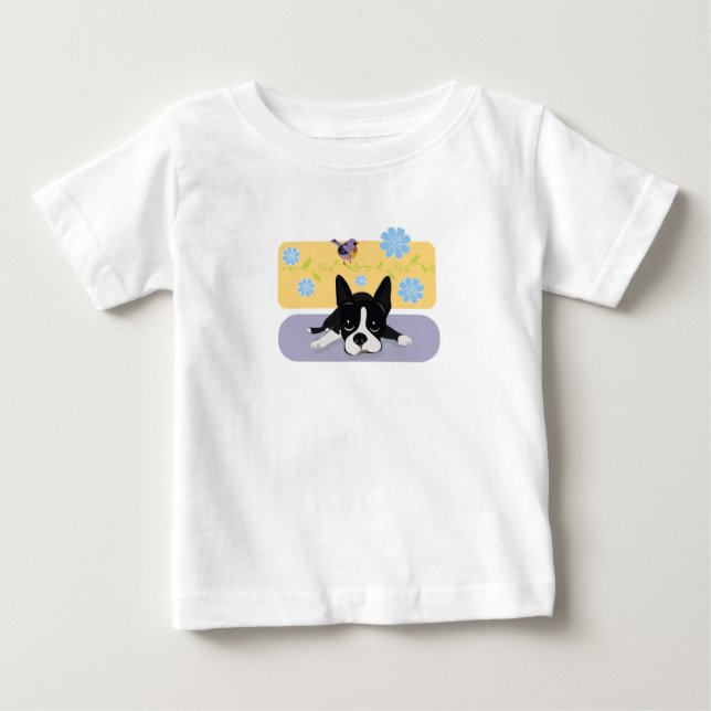 Camiseta De Bebé Boston Terrier (Anverso)