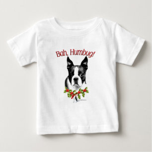 Camiseta De Bebé Boston Terrier Bah Humbug