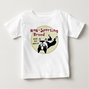 Camiseta De Bebé Boston Terrier "Raza No Deportiva"