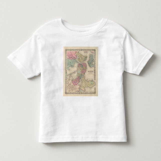 Camiseta De Bebé Boston y ciudades adyacentes (Anverso)