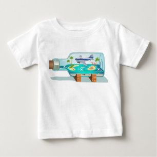 Camiseta De Bebé Botella de recuerdo personalizado