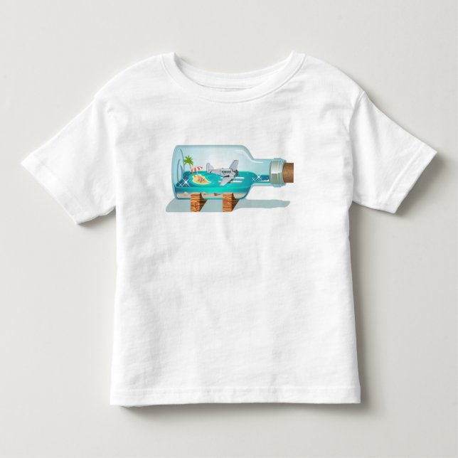 Camiseta De Bebé Botella de recuerdo personalizado (Anverso)