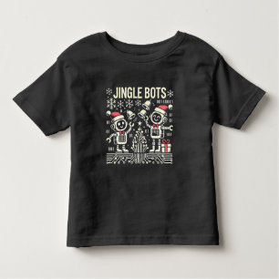 Camiseta De Bebé Bots Jingle Festividades con Santa Hats