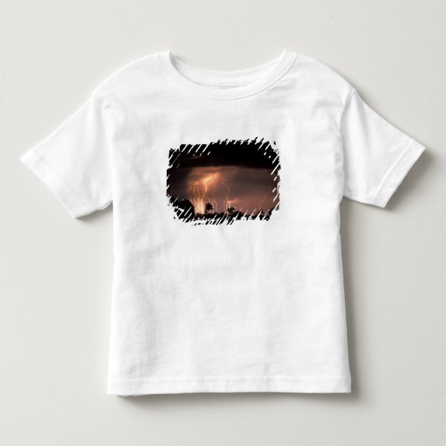 Camiseta De Bebé Botswana, Reserva de caza Moremi, Relámpagos (Anverso)