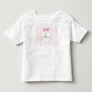 Camiseta De Bebé Bow&Gingham