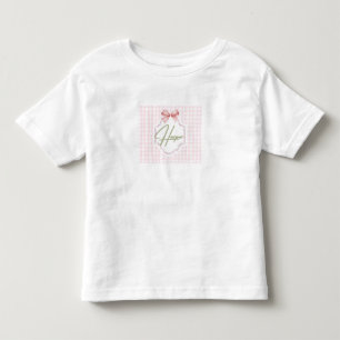 Camiseta De Bebé Bow&Gingham
