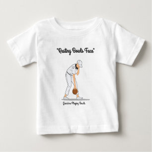 Camiseta De Bebé Bowls de césped: Cara de bolos en descanso