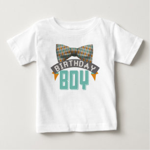 Camiseta De Bebé Bowtie Birthday Boy Tshirt