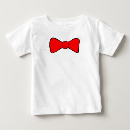 Camiseta De Bebé Bowtie Red