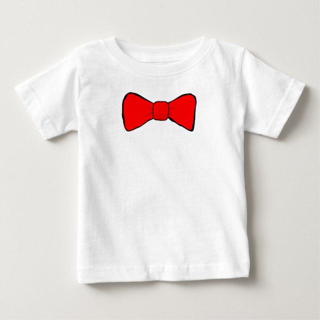 Camiseta De Bebé Bowtie Red (Anverso)