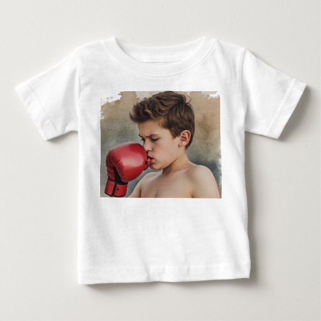 Camiseta De Bebé boxeador niño (Anverso)