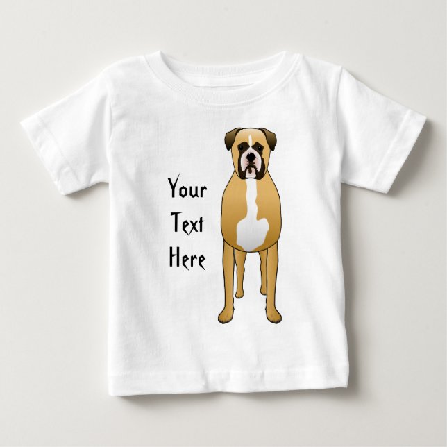 Camiseta De Bebé Boxer Dog (Anverso)
