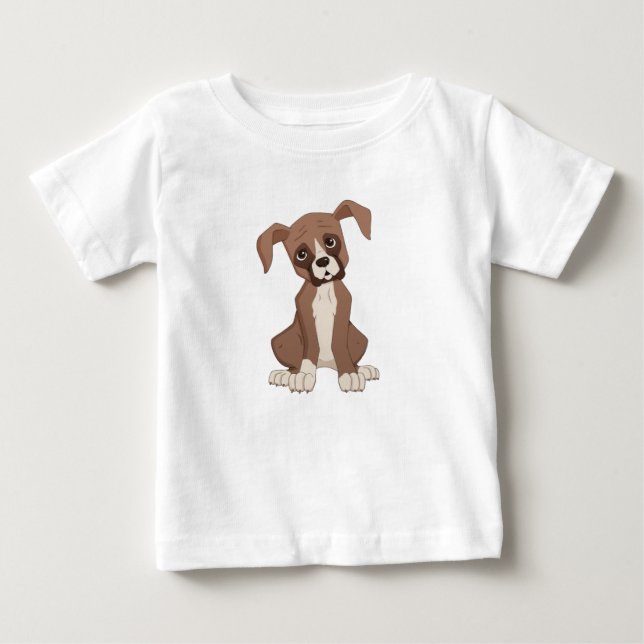 Camiseta De Bebé Boxer puppy (Anverso)