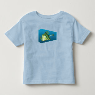 Camiseta De Bebé Boxfish - Diseño degradado fondo azul