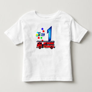 Camiseta De Bebé Boy 1.ª bombera de cumpleaños