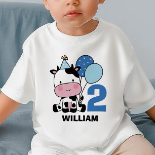 Camiseta De Bebé Boy 2.º cumpleaños Personalizado de los globos de 