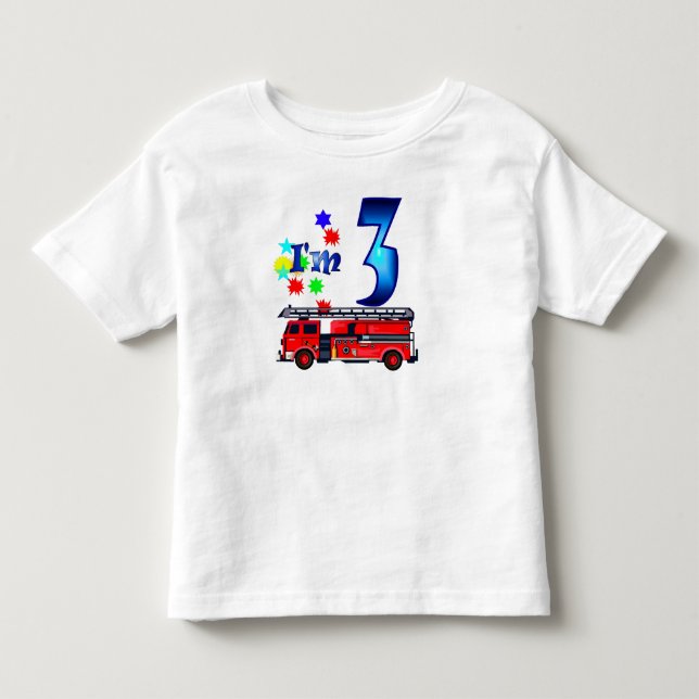 Camiseta De Bebé Boy 3.ᵉʳ bombero (Anverso)
