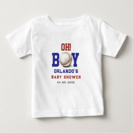 Camiseta De Bebé Boy Baseball Baby Shower | Cute Sports Party