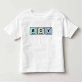 Camiseta De Bebé BOY de tabla periódica corta