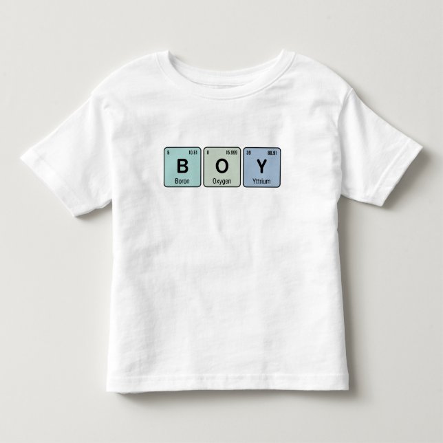 Camiseta De Bebé BOY de tabla periódica corta (Anverso)