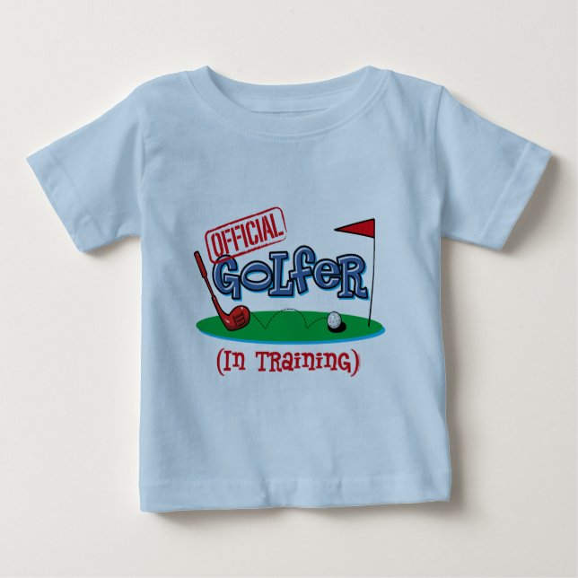 Camiseta De Bebé Boy Golfer En Entrenamiento (Anverso)