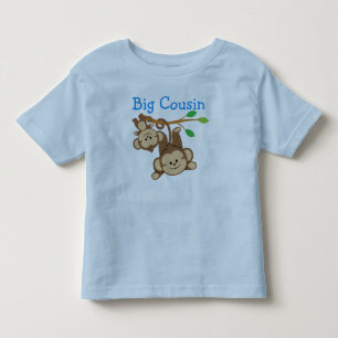 Camiseta De Bebé Boy Monkeys Big Cousin
