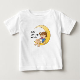 Camiseta De Bebé Boy on the moon