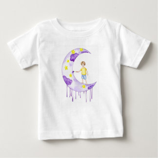 Camiseta De Bebé Boy Painting Crescent Moon 