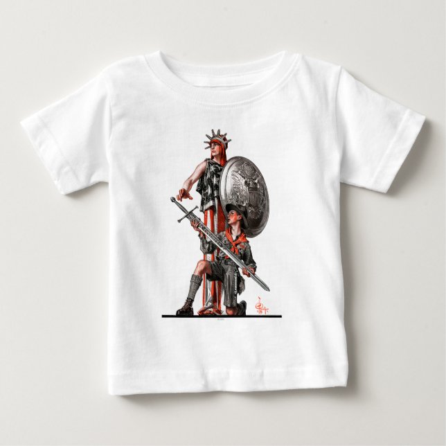 Camiseta De Bebé Boy Scout y Liberty (Anverso)
