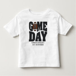 Camiseta De Bebé Boys Football First Year Down 1st Birthday Party
