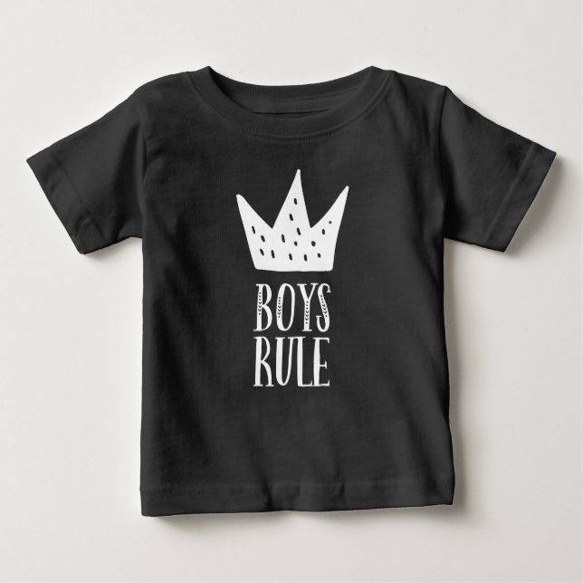 Camiseta De Bebé Boys rule (Anverso)