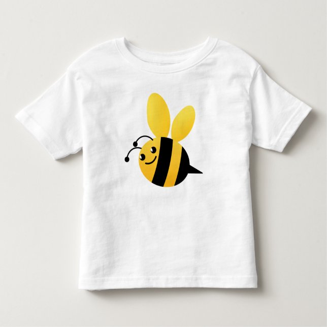 Camiseta De Bebé Boys y Chicas de abejas amarillas y negras (Anverso)