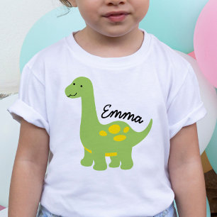 Camiseta De Bebé Brachiosaurus Dinosaur Kid Baby Personaliza la Cam