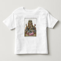 Brahma, dios hindú de la creación, del 'viaje aux.