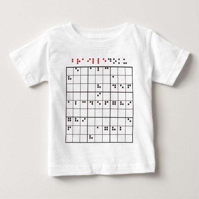 Camiseta De Bebé brailledoku (Anverso)
