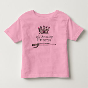 Camiseta De Bebé Brave, espada, Uno mismo-Rescatando, princesa,