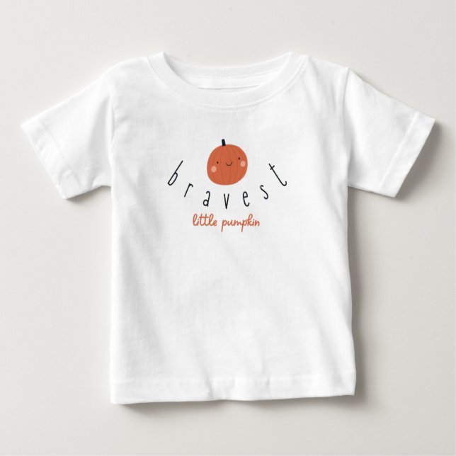 Camiseta De Bebé bravest little pumpkin Baby T-Shirt (Anverso)
