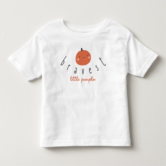 Camiseta De Bebé bravest little pumpkin Toddler T-Shirt  (Anverso)