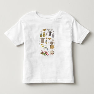 Camiseta De Bebé Brazo armado y ropa chinos, ilustracion franco