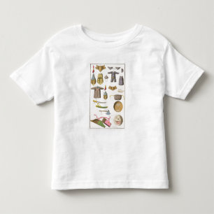 Camiseta De Bebé Brazo armado y ropa chinos, ilustracion franco