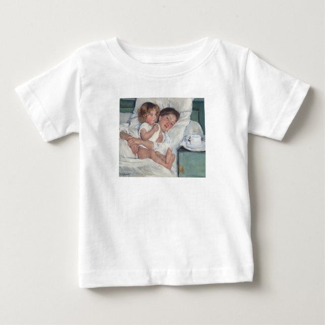 Camiseta De Bebé Breakfast in Bed (Anverso)