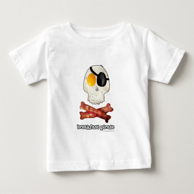 Camiseta De Bebé Breakfast Pirate... (Anverso)