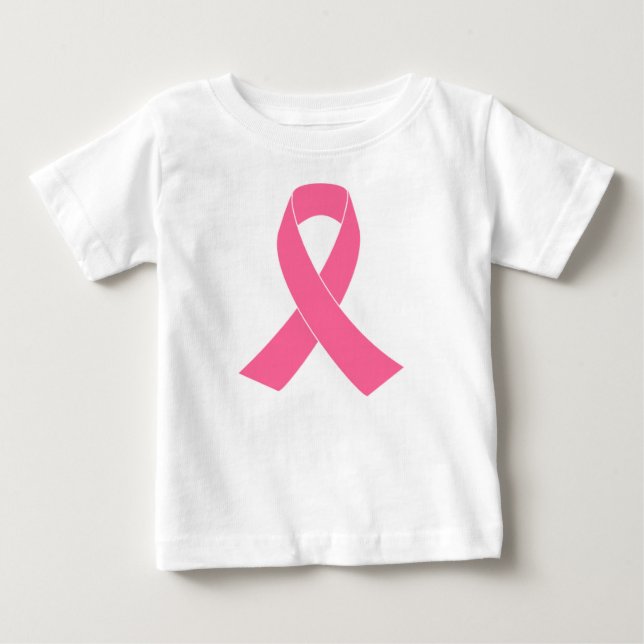 Camiseta De Bebé breast-cancer-ribbon (Anverso)