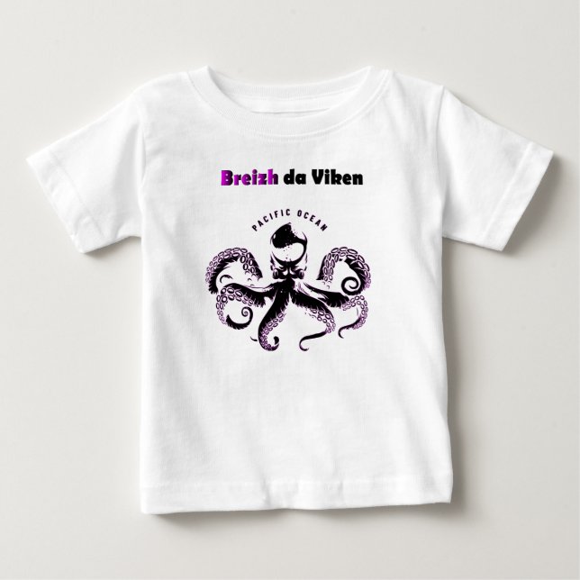 Camiseta De Bebé Breizh Da viken (Anverso)
