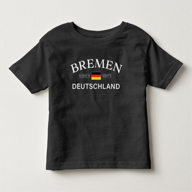 Camiseta De Bebé Bremen Deutschland coordina Alemania (Anverso)