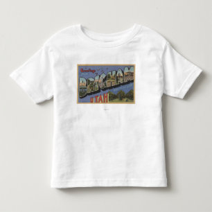 Camiseta De Bebé Brigham, letra ScenesBrigham, UT de UtahLarge