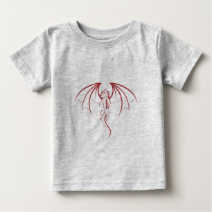 Camiseta De Bebé Bright Crimson Red Myththagon Emblem